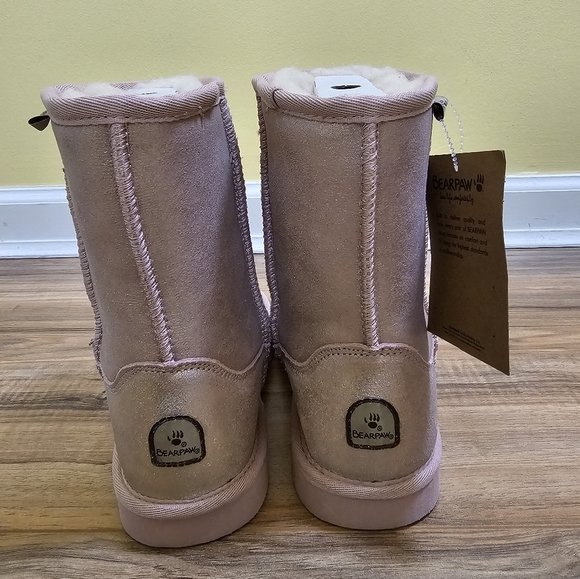 New BearPaw Elle Exotic Youth Pink Glitter, size US 5 - Picture 5 of 14